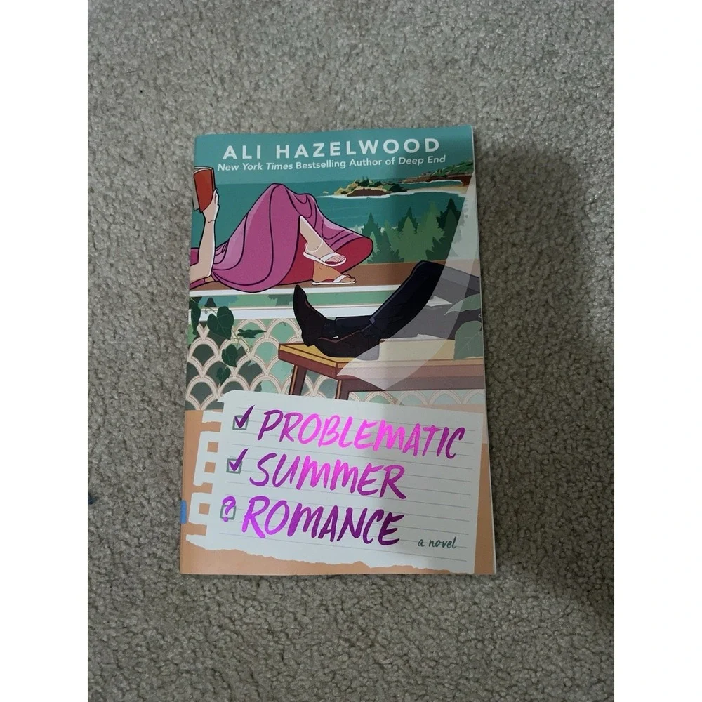 2 Ali Hazelwood Paperback Books-Problematic Summer Romance & Love On The Brain
